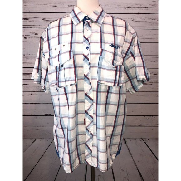 Akademics Medium Short sleeve button front Shirt‎ - Picture 1 of 12